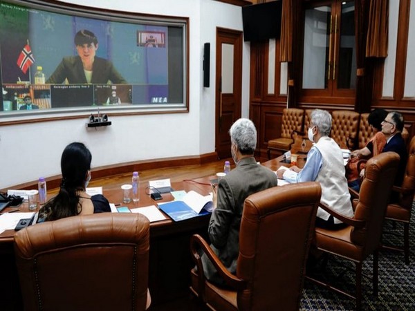 External Affairs Minister S Jaishankar on Tuesday participated alongside Norway counterpart Ine Eriksen Soreide