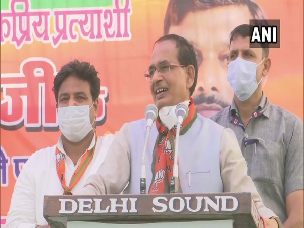 Madhya Pradesh Chief Minister Shivraj Singh Chouhan in Morena on Thursday. (Photo/ANI)