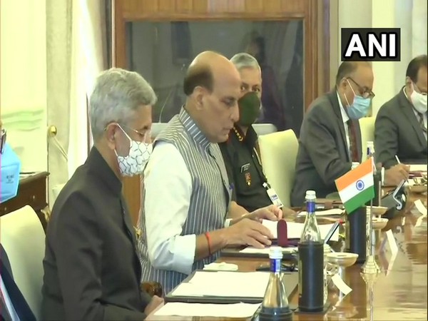 Defence Minister Rajnath Singh during India-U.S. 2+2 Ministerial dialogue