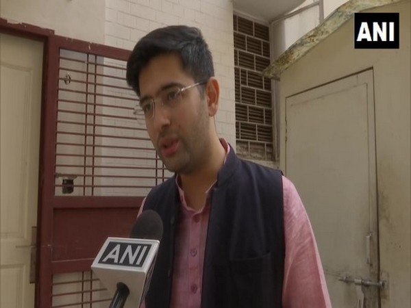 Delhi Jal Board Vice Chairman Raghav Chaddha in conversation with ANI. (Photo/ANI)