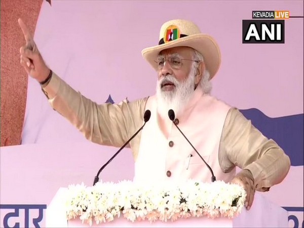 Prime Minister Narendra Modi in Kevadia (Photo/ANI)