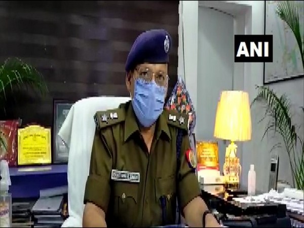 SSP Santosh Kumar Singh speaking to reporters in Bulandshahr on Monday. Photo/ANI