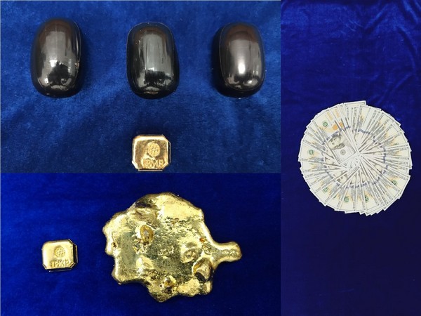 799 grams of gold and USD 10,000 worth Rs 7.35 lakhs zeised by Chennai Air Customs. 