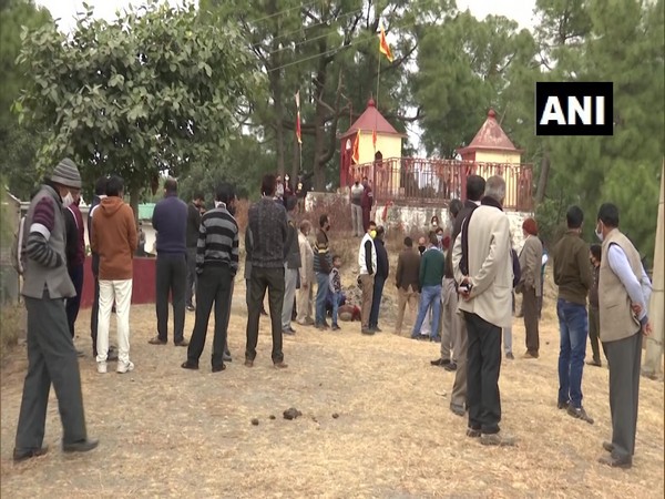 A visual from Dhami village on Sunday. Photo/ANI