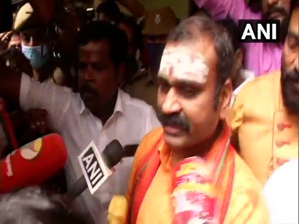 Tamil Nadu BJP president L Murugan said that it is the constitutional right of every individual to worship. Photo/ANI