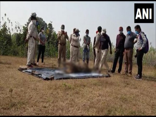 Carcass of a leopard was found in Birsinghpur forest area, Madhya Pradesh (Photo/ANI)