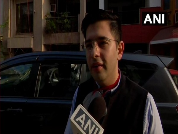 AAP MLA Raghav Chadha speaking to ANI in New Delhi on Tuesday. [Photo/ANI] 
