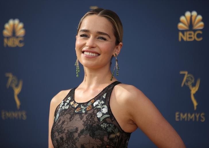 Emilia Clarke at 70th Primetime Emmy Awards