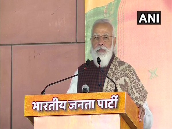 Prime Minister Narendra Modi at the BJP function in New Delhi on Wednesday. (Photo/ANI)
