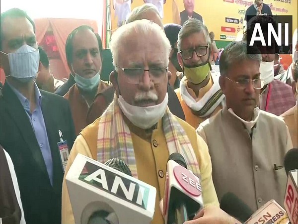 Haryana Chief Minister Manhohar Lal Khattar (Photo/ANI)