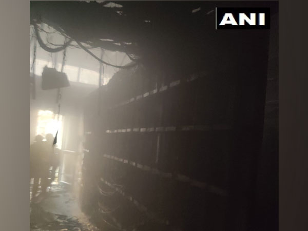 Visuals from the MTNL building in Kidwai Bhawan. (Photo/ANI)