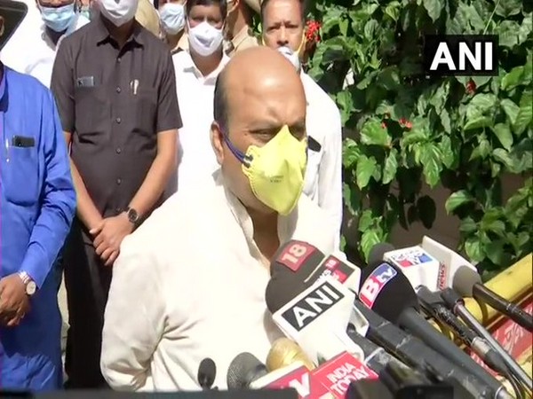 Karnataka Home Minister Basavaraj Bommai speaking to media in Bengaluru on Tuesday. Photo/ANI