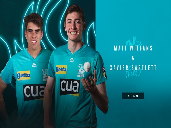 Xavier Bartlett and Matthew Willans joined Brisbane Heat (Photo/ Brisbane Heat Twitter) 