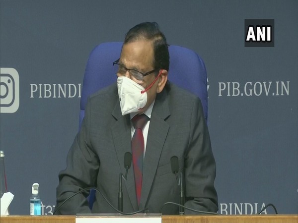 Dr VK Paul, Member (Health), NITI Aayog speaking to reporters in New Delhi on Tuesday.