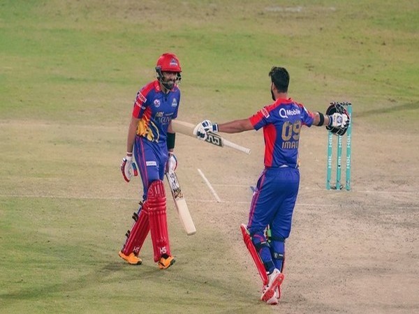 Karachi Kings batters' Babar Azam and Imad Wasim (Photo/ PSL Twitter)