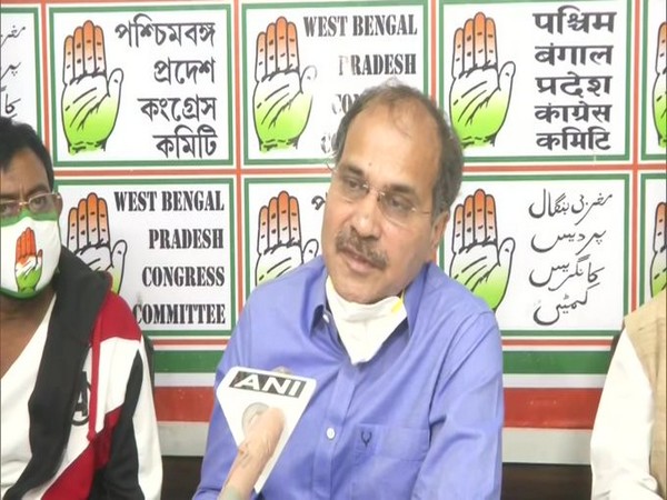 Senior Congress leader Adhir Ranjan Chowdhury speaking to reporters in Kolkata on Tuesday. Photo/ANI