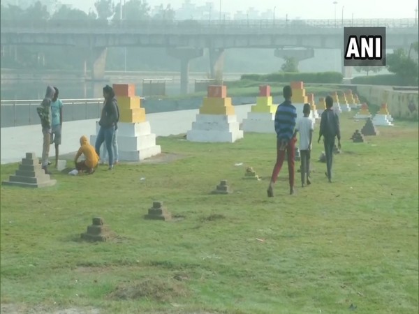 Preparations made for Chhath Puja in Lucknow. (Photo/ANI)