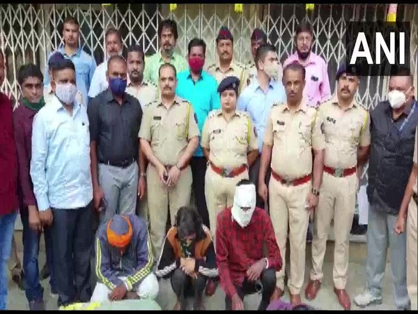 Three accused of robbing an ATM cash van in Palghar arrested. Photo/ANI