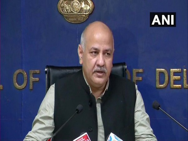 Delhi Deputy Chief Minister Manish Sisodia addressing media on Thursday in New Delhi. [Photo/ANI]