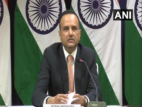 Anurag Srivastava, Spokesperson of Ministry of External Affairs, speaking at the virtual weekly press briefing. Photo/ANI
