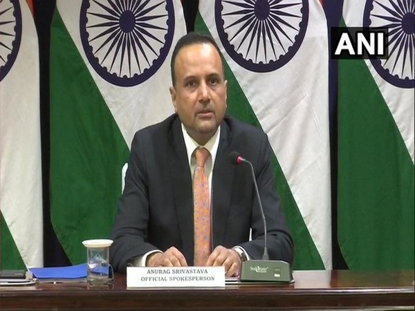 Anurag Srivastava, Spokesperson of Ministry of External Affairs, speaking at the virtual weekly press briefing. Photo/ANI