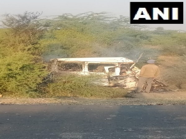 The car in a mangled condition. (Photo/ANI)