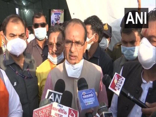 Chief Minister Shivraj Singh Chouhan speaking to the reporters (Photo/ANI)