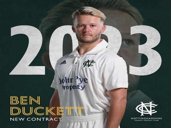 England batsman Ben Duckett (Photo/ Nottinghamshire Twitter)