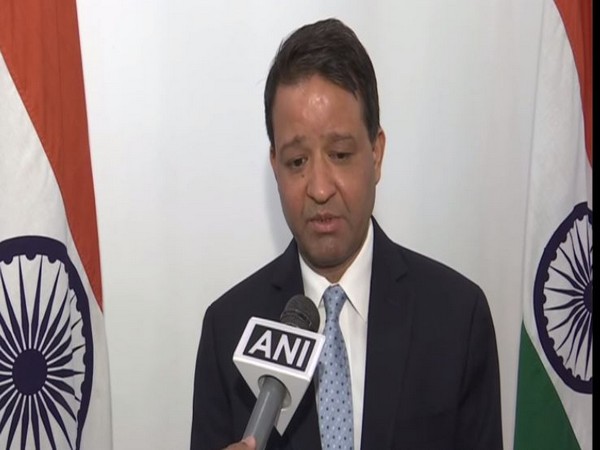 Indian Ambassador to Kyrgyzstan Amitabh Dimri in conversation with ANI on Wednesday. Photo/ANI