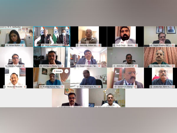 External Affairs Minister S Jaishankar in a virtual interaction with the Indians in UAE.