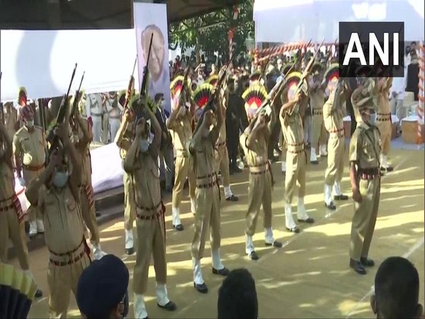 Former Assam CM Tarun Gogoi was cremated with full state honours on Thursday in Guwahati [Photo/ANI]