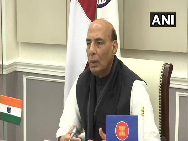  Defence Minister Rajnath Singh speaking at ASEAN Defence Ministers' Meeting Plus (ADMM-Plus)