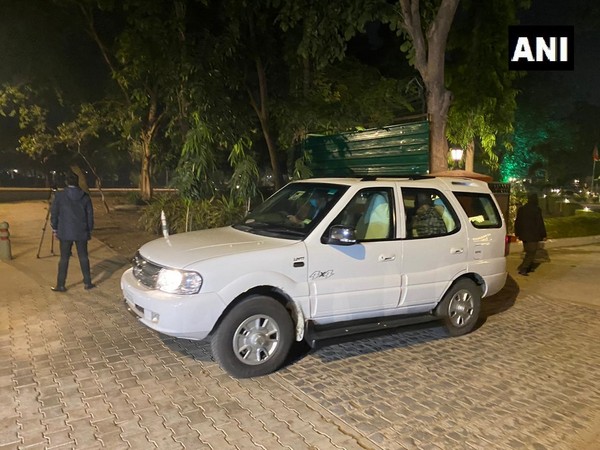 Union Home Minister Amit Shah leaves after meeting BJP president JP Nadda on Sunday in New Delhi [Photo/ANI]