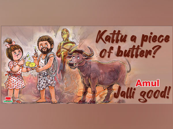 Amul's doodle celebrating Oscar nomination (Image Source: Twitter)