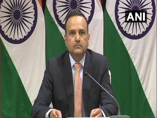 Anurag Srivastava, Spokesperson of Ministry of External Affairs, speaking at the virtual weekly press briefing. Photo/ANI