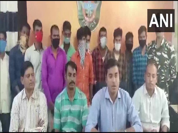 welve Naxals surrendered before Chintapalli ASP Vidya Sagar Naidu (Photo/ANI)