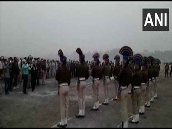 The last rites of Dineshwar Sharma, Lakshadweep Administrator performed in Gaya, Bihar on Saturday (Photo/ANI)