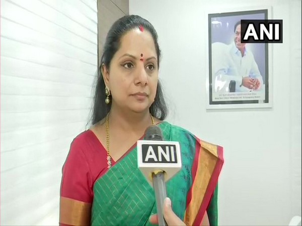 TRS MLC K Kavitha [Photo/ANI]