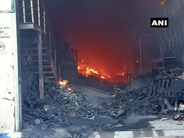Site where fire broke out (Photo/ANI)