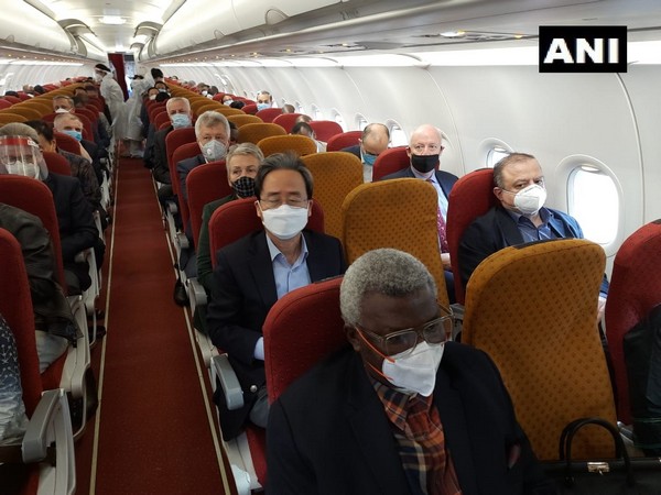 64 foreign envoys leaving for Hyderabad to visit leading biotech companies - Bharat Biotech and Biological E. [Photo/ANI]