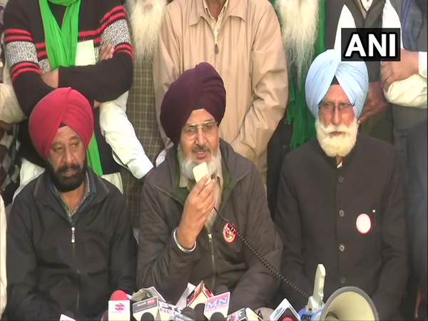 Kulwant Singh Sandhu, farmer leader from Punjab at the Singhu Border. (Photo/ANI)