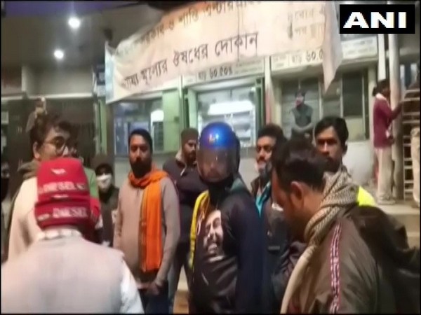 Family members and party workers of the deceased. (Photo/ANI)