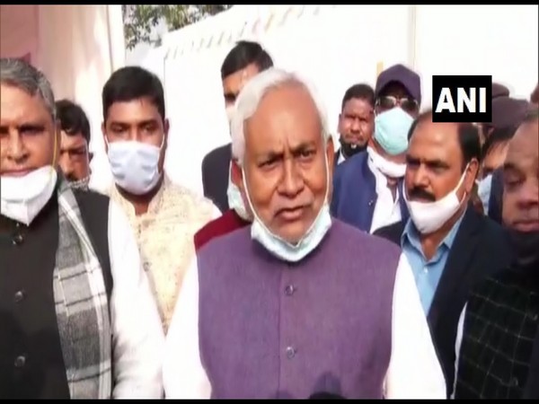 Bihar Chief Minister Nitish Kumar while on vitist to Banka. (Photo/ANI)