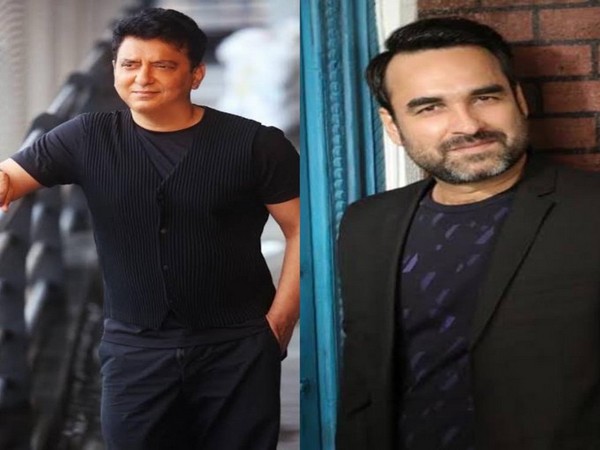 Sajid Nadiadwala and Pankaj Tripathi (Image courtesy: Twitter)