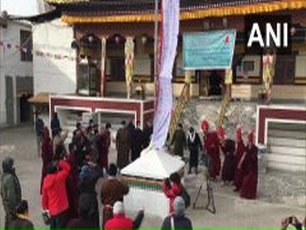 The youth wing of Ladakh Buddhist Association celebrated 'Losar' festival in Leh (Photo/ANI)