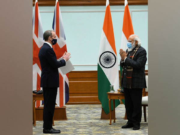UK Foreign Secretary Dominic Raab called on PM Modi (Photo/MEA Twitter)