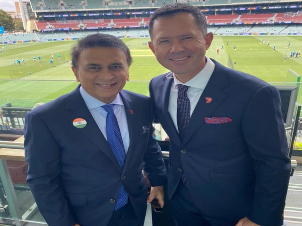 Sunil Gavaskar with Ricky Ponting (Photo/ Ricky Ponting Twitter)