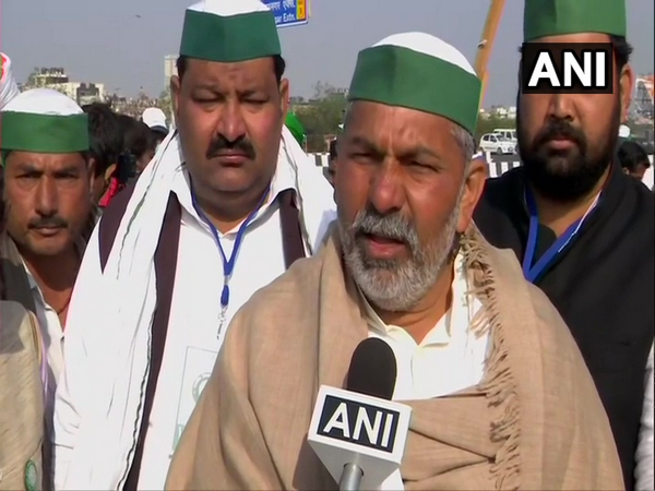 Bharatiya Kisan Union's (BKU) national spokesperson Rakesh Tikait in conversation with ANI. (Photo/ANI)
