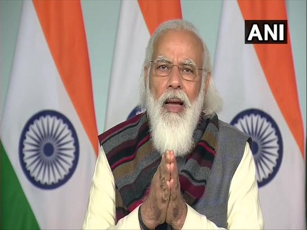 Prime Minister Narendra Modi while addressing  farmers through video conferencing. (Photo/ANI)
