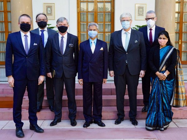 External Affairs Minister S Jaishankar on Friday met envoys of Poland, Czech Republic, Slovakia and Hungary